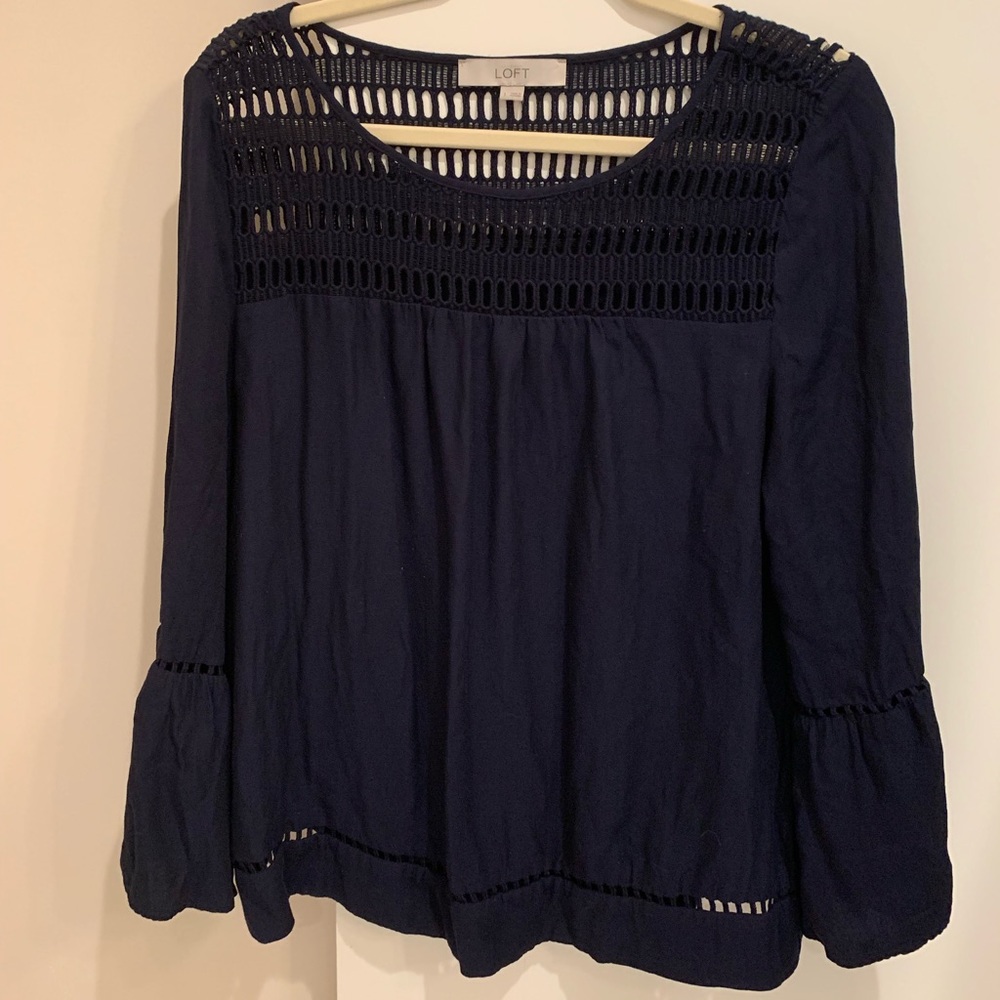 Ann Taylor Loft bell sleeve top